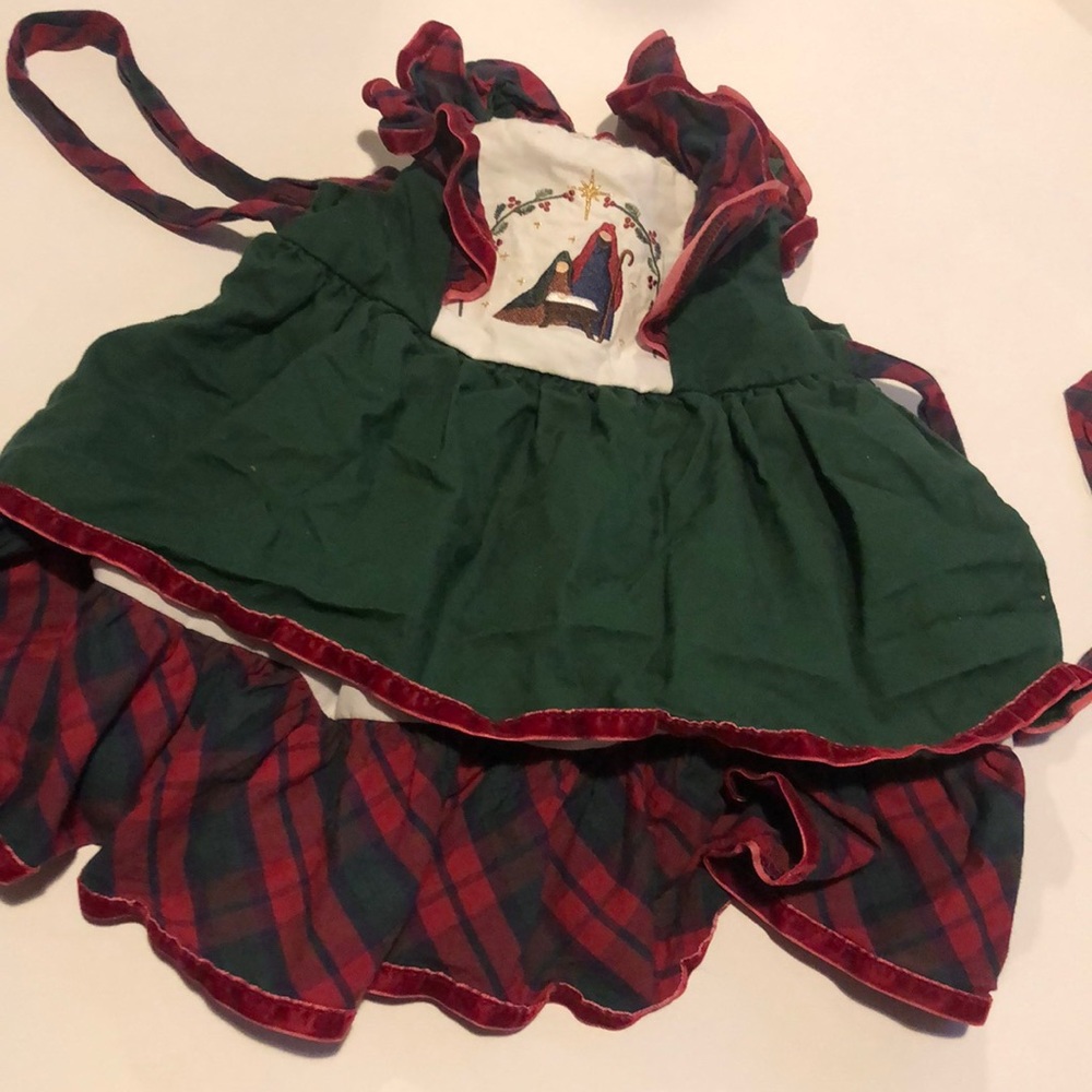 RicRac & Ruffles Nativity Dress GUC 12 Months